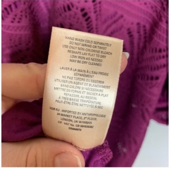 Anthropologie: Maeve | Laila Lace Purple Dress | Sz M - Picture 6 of 10
